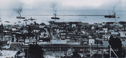昭和30年代の小樽港の様子