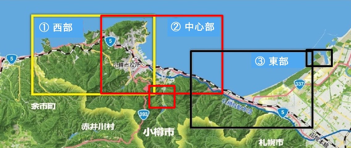 小樽市全域図
