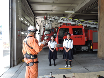 救助資器材の見学