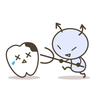 ミニバイキンと歯