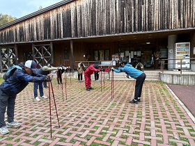 長橋なえぼ公園を歩く写真