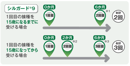 HPVワクチンの接種回数