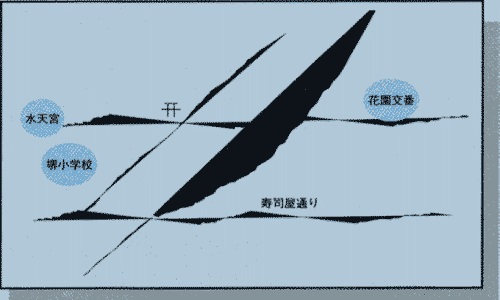 昔変わらぬ職人坂の地図 昔変わらぬ職人坂の地図