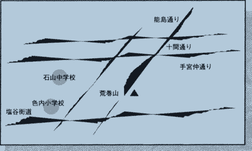 十間坂の地図