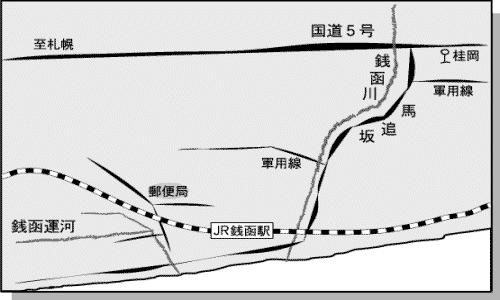 馬追坂の地図