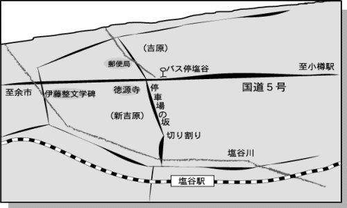 停車場の坂の地図