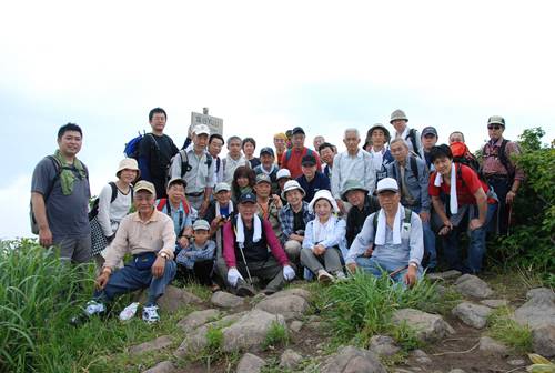 市長と登る塩谷丸山 市長と登る塩谷丸山