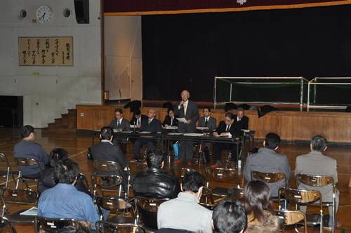 病院問題と学校配置適正化計画についての懇談会