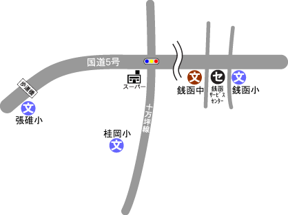 銭函方面地図