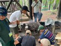 火起こしの様子