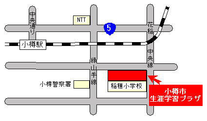 生涯学習プラザへの交通案内図