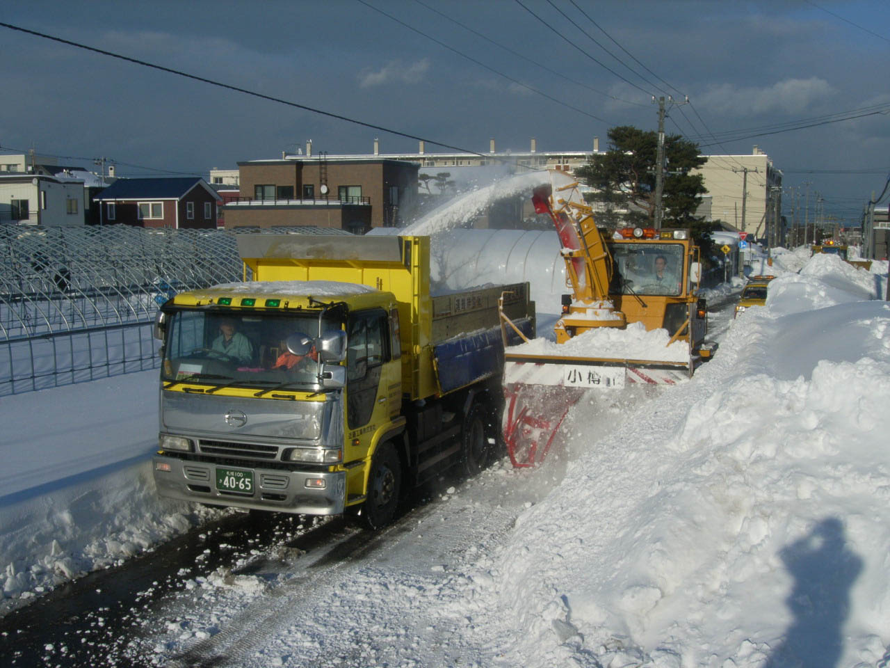 排雪写真