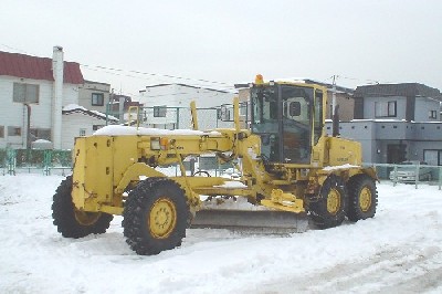 除雪グレーダーの写真