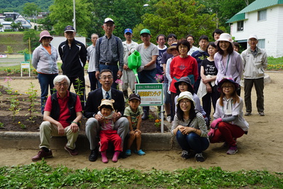 入船公園植花会記念撮影