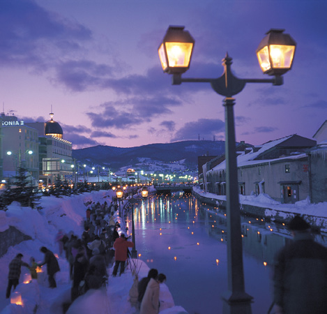 小樽運河　雪あかりの路