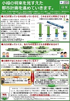 小樽市立地適正化計画回覧チラシ（表）