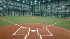 北海道ガス野球部室内練習場ネット新設