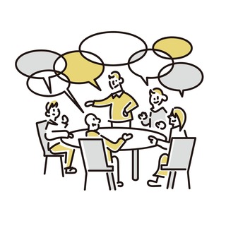 話し合う人イラスト
