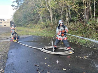 放水の様子