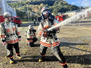 放水の様子
