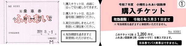 令和7年度ふれあいパス見本