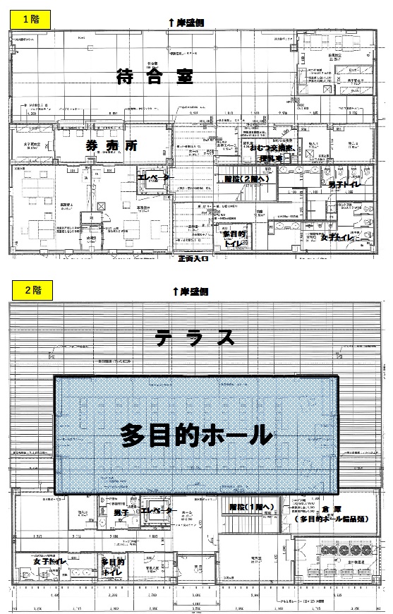 観光船ターミナル平面図