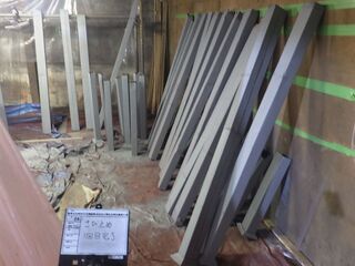 31 竪樋の補修・防錆・塗装状況