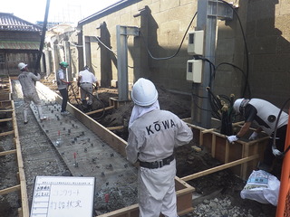 35.基礎設置の作業状況