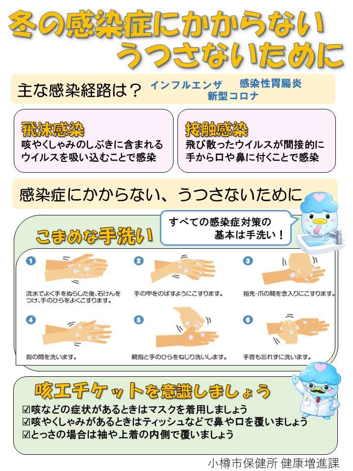 ポスター(冬の感染症にかからない、うつさないために) ポスター(冬の感染症にかからない、うつさないために)