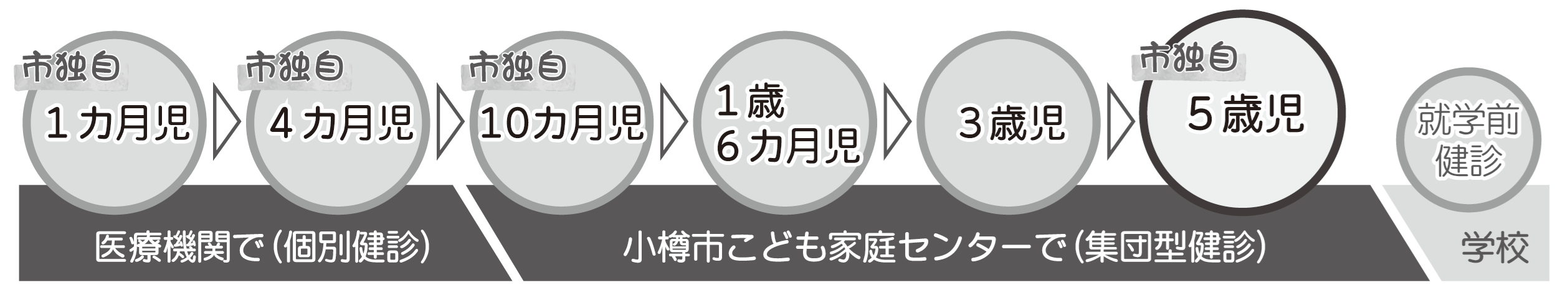 乳幼児健診の流れ