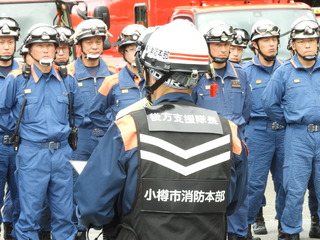 部隊参集訓練の様子