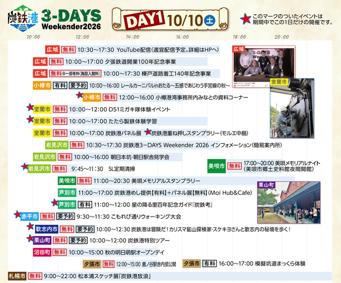 1日目タイムスケジュール 1日目タイムスケジュール